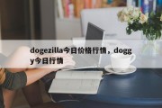 dogezilla今日价格行情，doggy今日行情