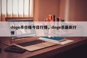 doge币价格今日行情，doge币最新行情